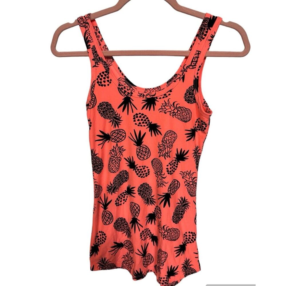 Hawaiian Pineapples Tropical Women’s Tank Small (3-5) Summer Pool Beach Workout